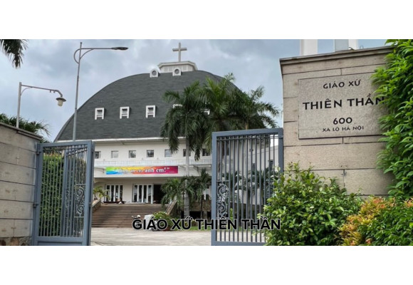 Nhà thờ giáo xứ Thiên Thần lắp đặt quạt trần công nghiệp HVLS Big Fans